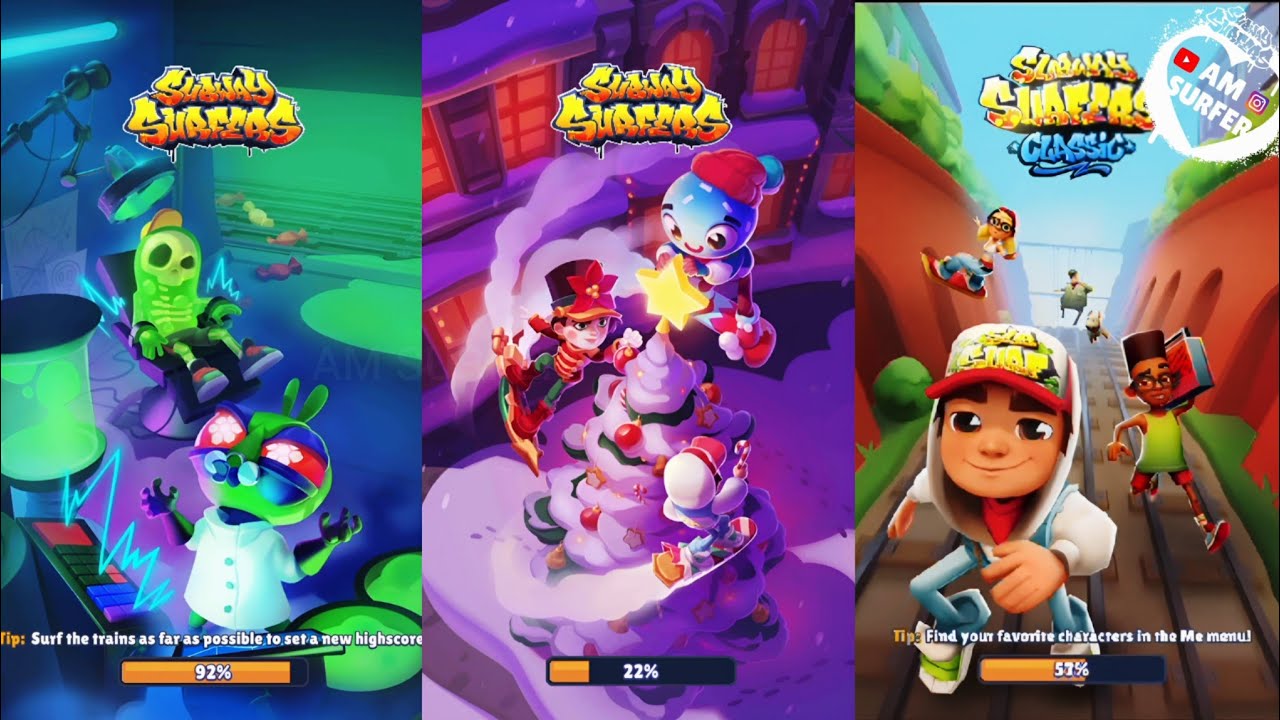 Subway Surfers : Haunted Hood 2024 vs Winter Wonderland 2024 vs Subway Classic 2024
