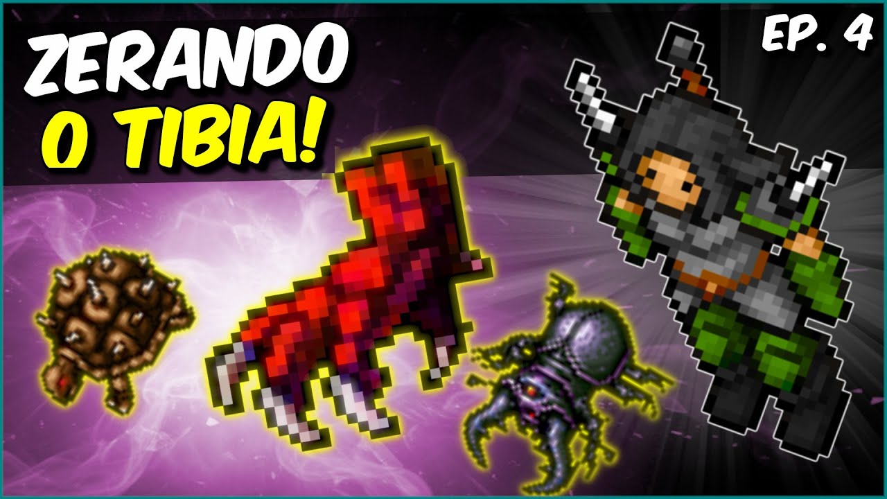 EP 4 - ZERANDO o TIBIA com EK - Em busca da Dragon Claw, Potion nova, hunts, tasks e quest completas