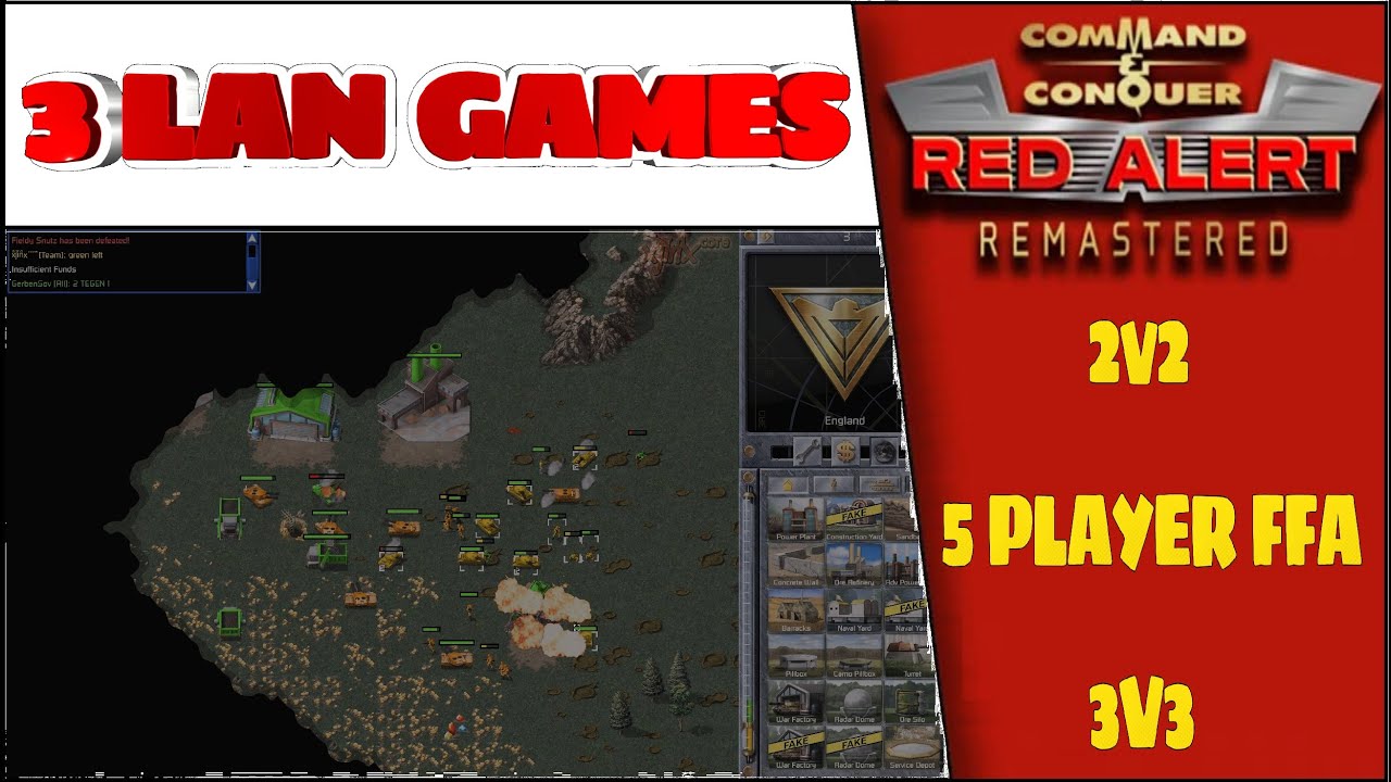 (602) - C&C Remastered - 3 игры по локальной сети.