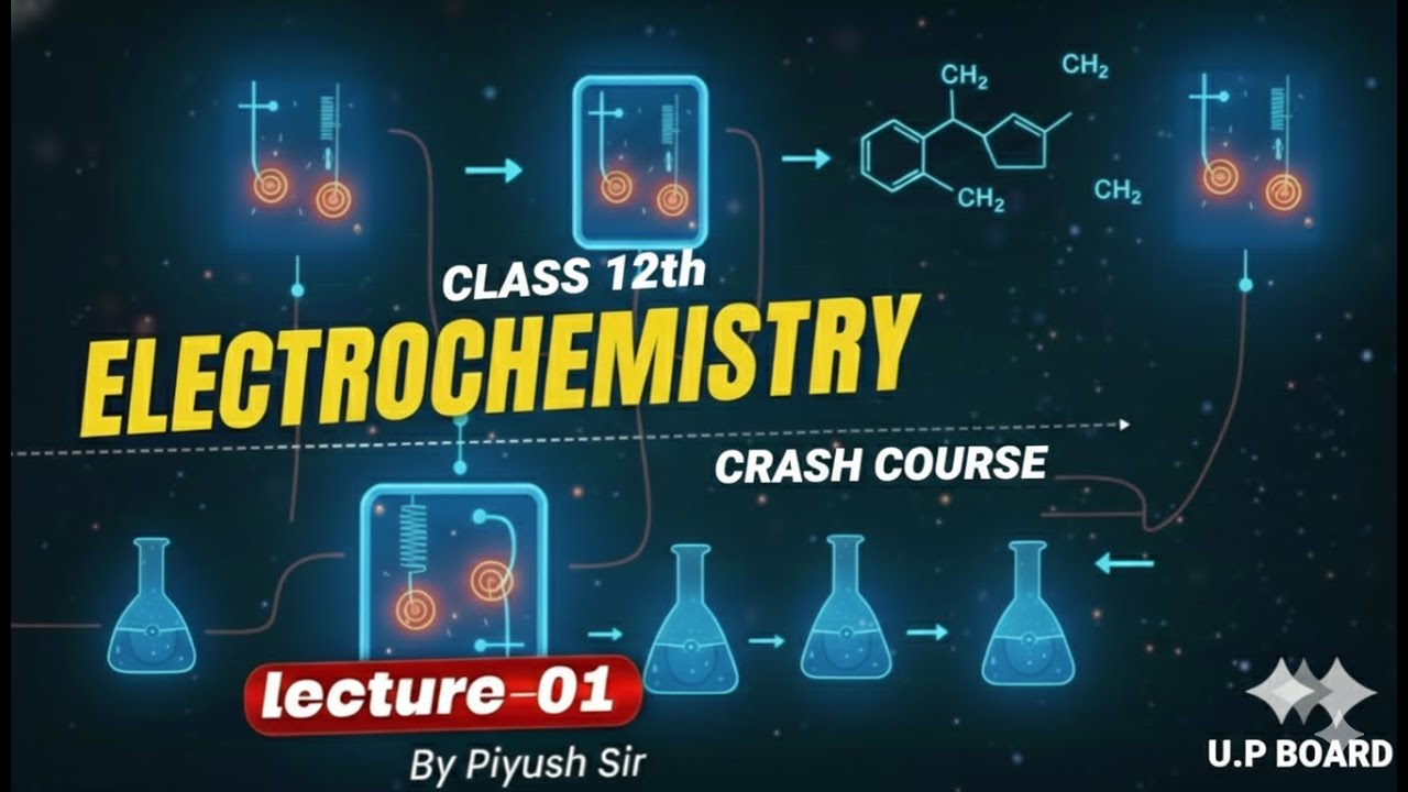 Electrochemistry lecture 01 (crash course UP board) by Piyush sir