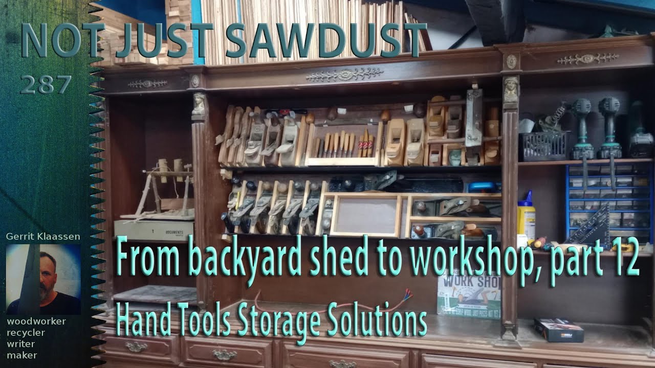 From Backyard shed to Workshop, part 12: Hand Tools Storage