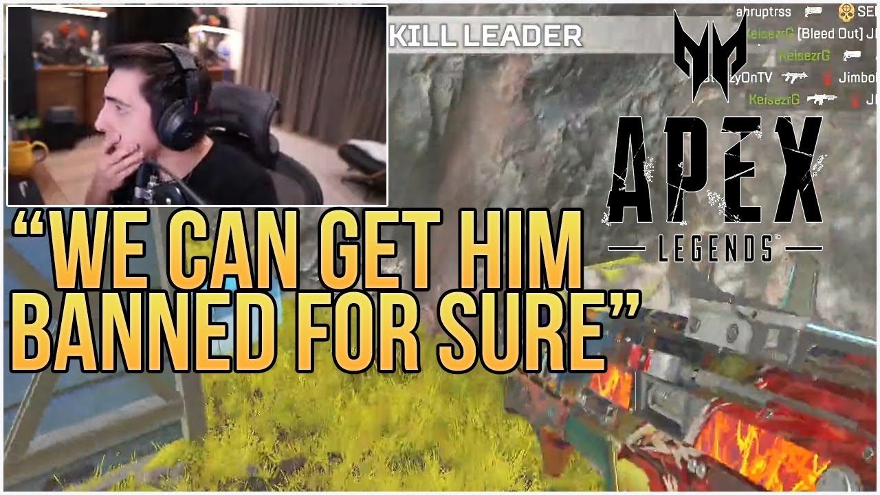 Shroud And Squad VS A Cheater in Apex Legends Season 3