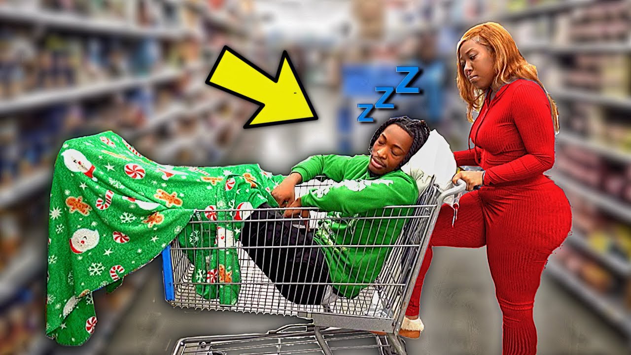 Sleeping In Strangers Shopping Carts!!!