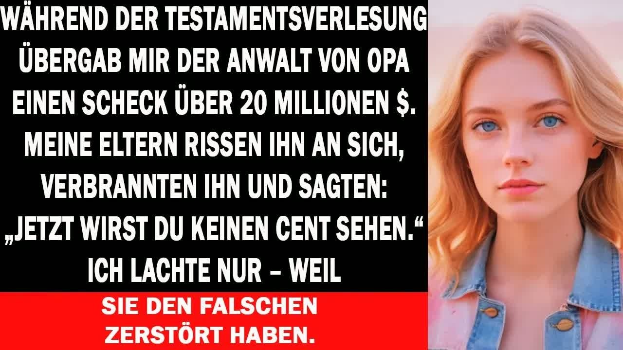 Eltern verbrannten meinen 20 Millionen Scheck – sie ahnten nicht, dass es meine Falle war