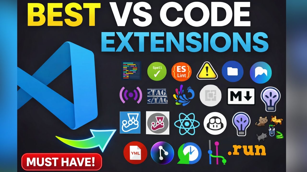 Best VS Code Extensions for Developers | Must Have Tools in 2026 #vscodeextensions #viral #youtube 