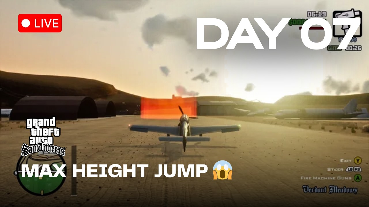 What Happens If You Jump From MAX HEIGHT Into The Ocean? 😳 | GTA SA DAY 07 #gtasa  #gtalive