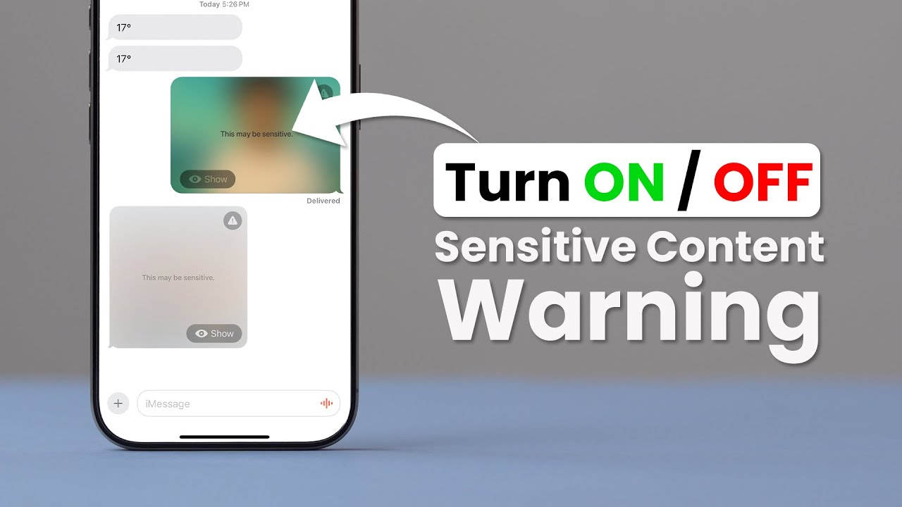 How to Turn ON or OFF Sensitive Content Warning on iPhone?