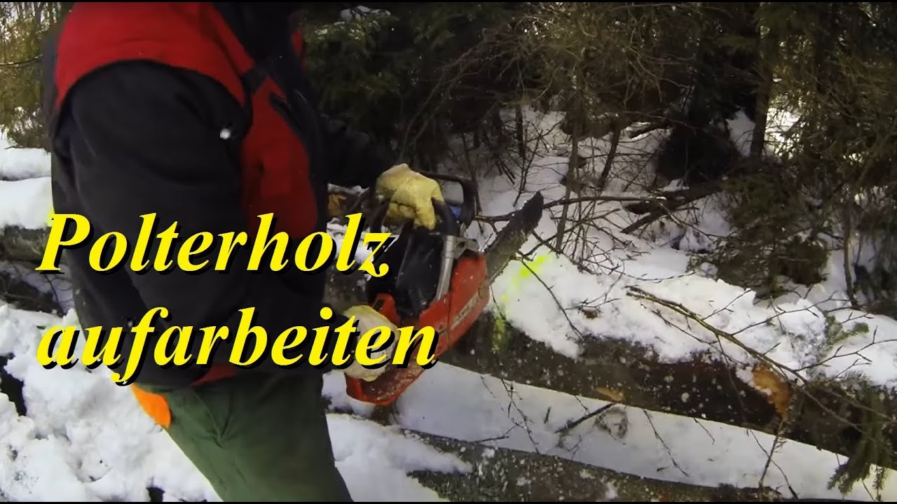 Polterholz Sägen und von Hand Spalten | Tipps  | HD