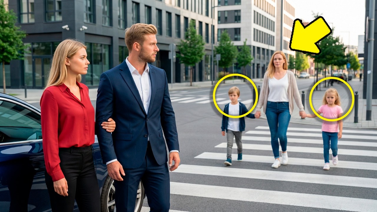 Szef jechał z narzeczoną, gdy zobaczył byłą żonę… Przechodziła przez ulicę z bliźniakami…
