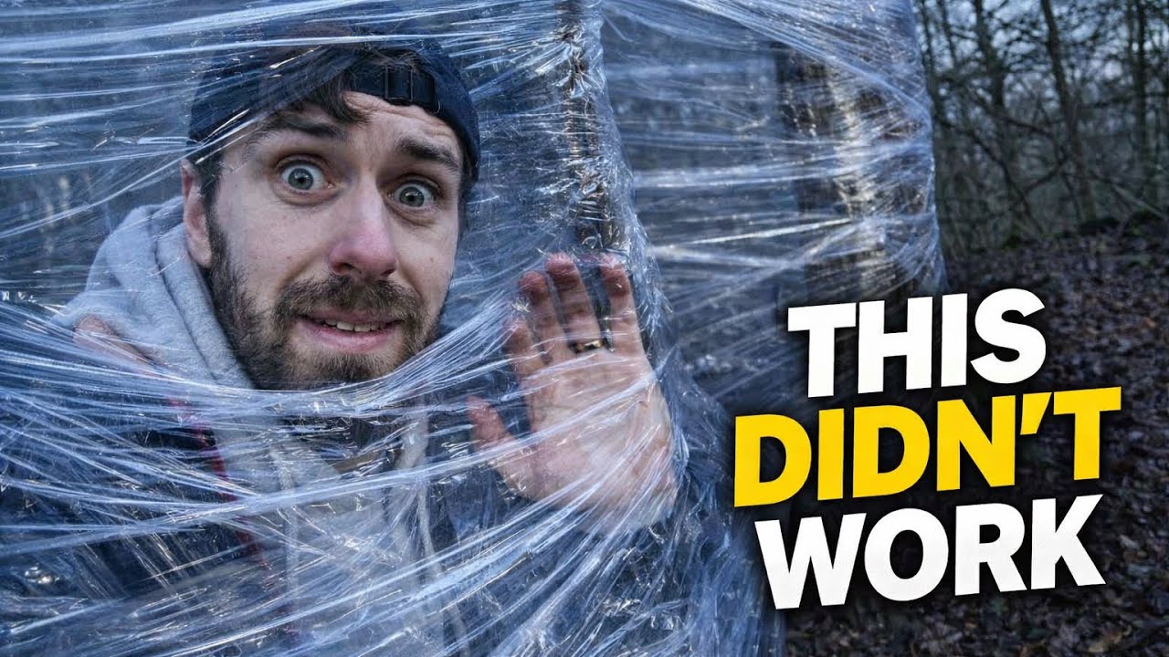 I Tried to Build a Tent from Cling Film ⛺️