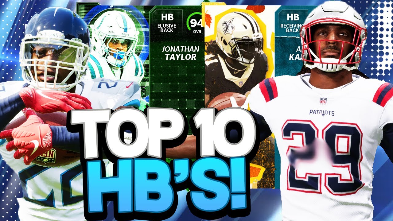 TOP 10 RUNNING BACKS INSIDE MADDEN 22 ULTIMATE TEAM!