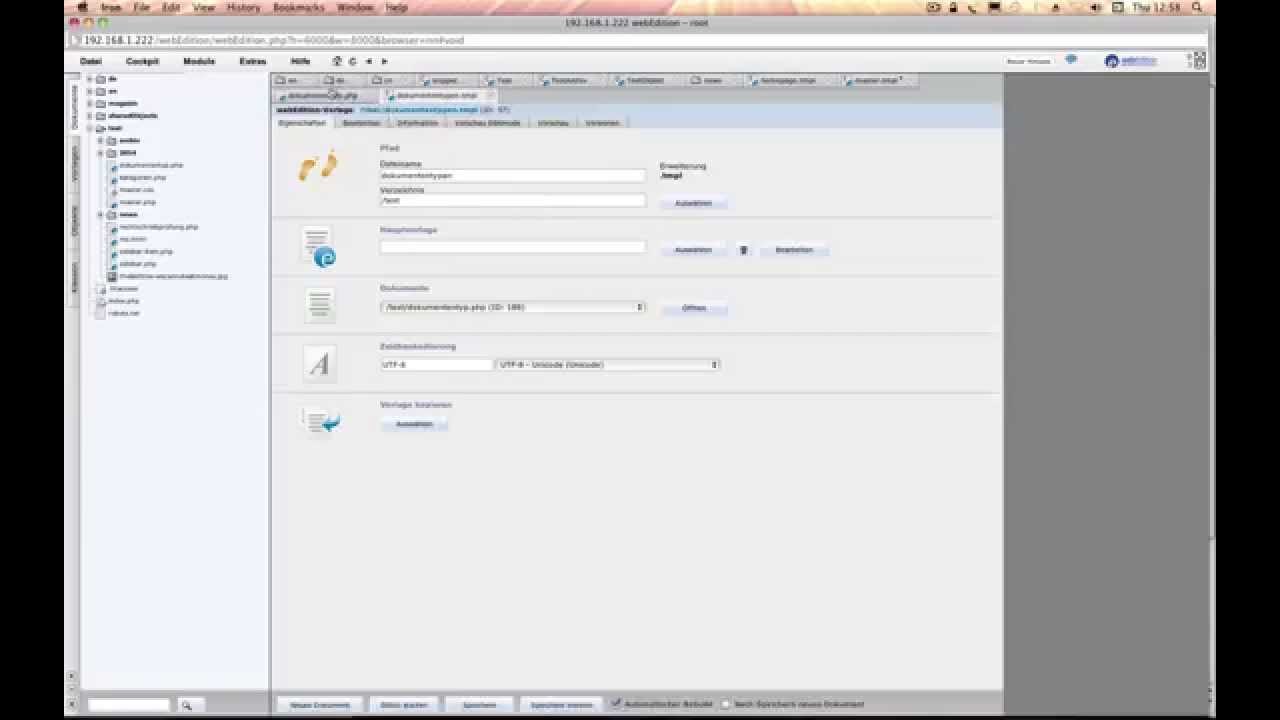 video2brain   webEdition explaining master=frame slave=content template
