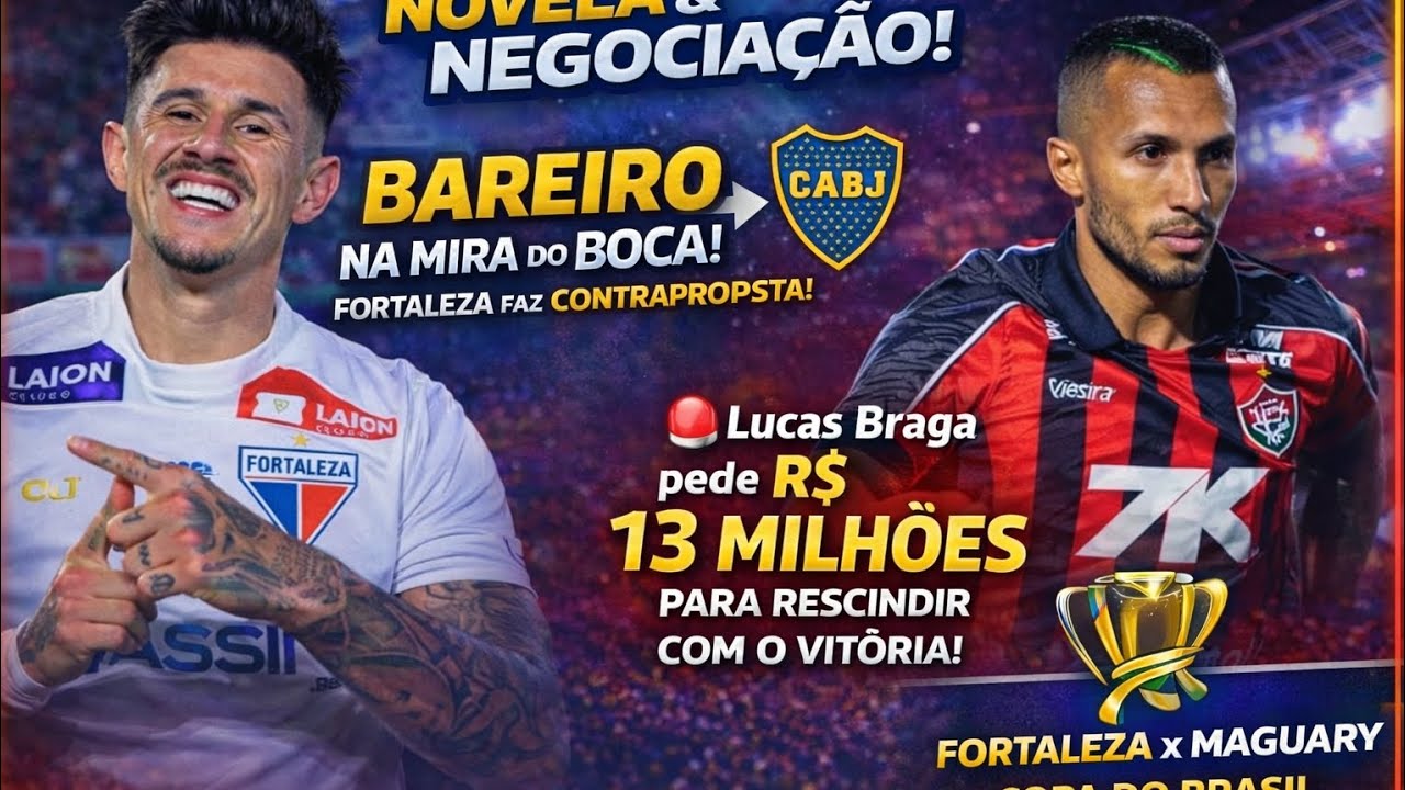 NOVELA BARREIRO TEM NOVO CAPÍTULO/SAIBA PORQUÊ LUCAS BRAGA NÃO ASSINOU COM LAION/COPA DO BRASIL!!