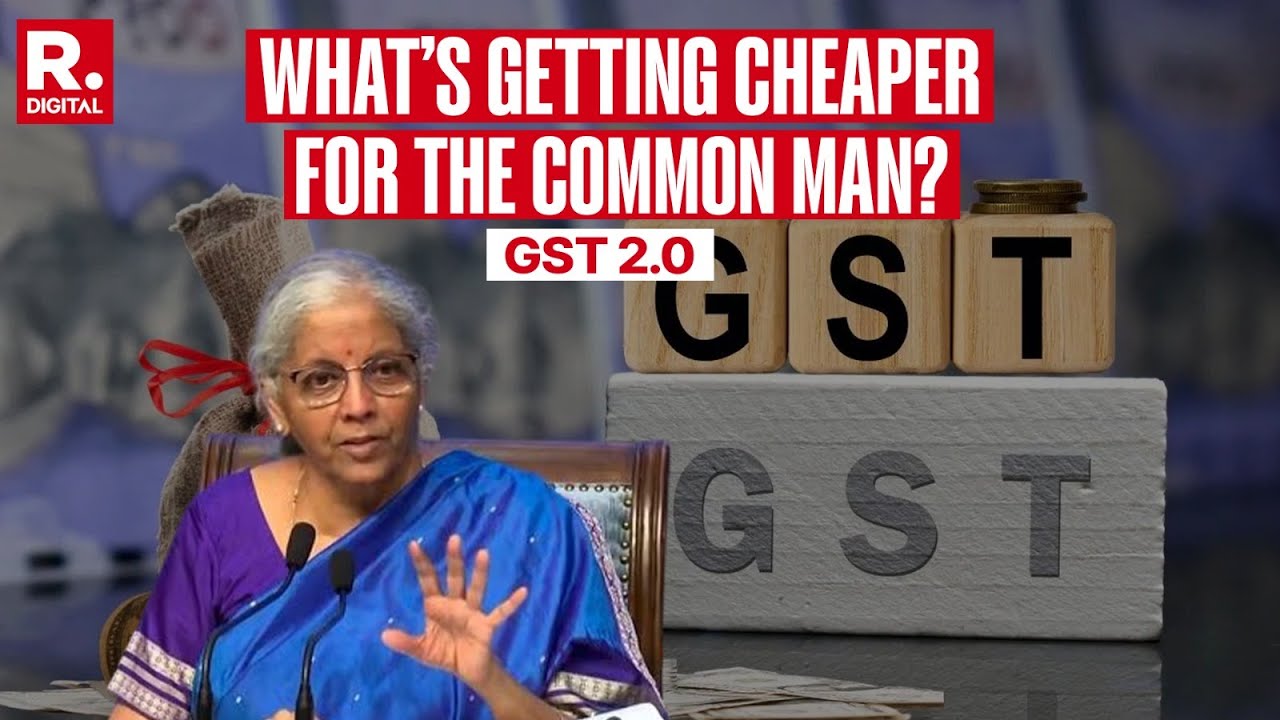 GST 2.0: Nirmala Sitharaman Announces Huge GST Rate Reductions to Benefit the Common Man