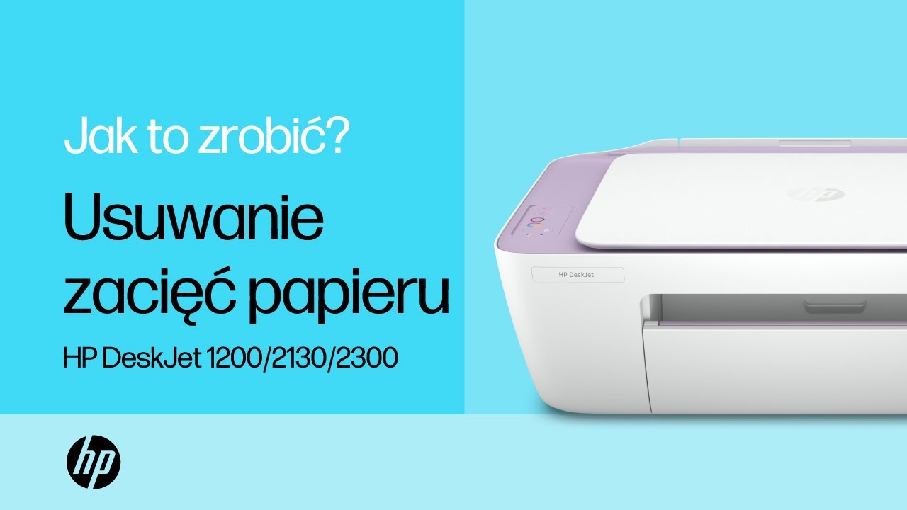 Usuwanie zaciętego papieru w drukarkach serii HP DeskJet 1200, 2130 i 2300 All-in-One | Drukarki HP