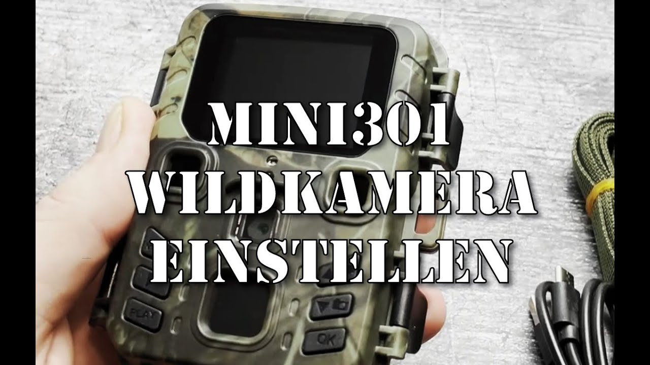 Mini Wildkamera für 40 € die MiNi 301 einrichten - Test und Meinung
