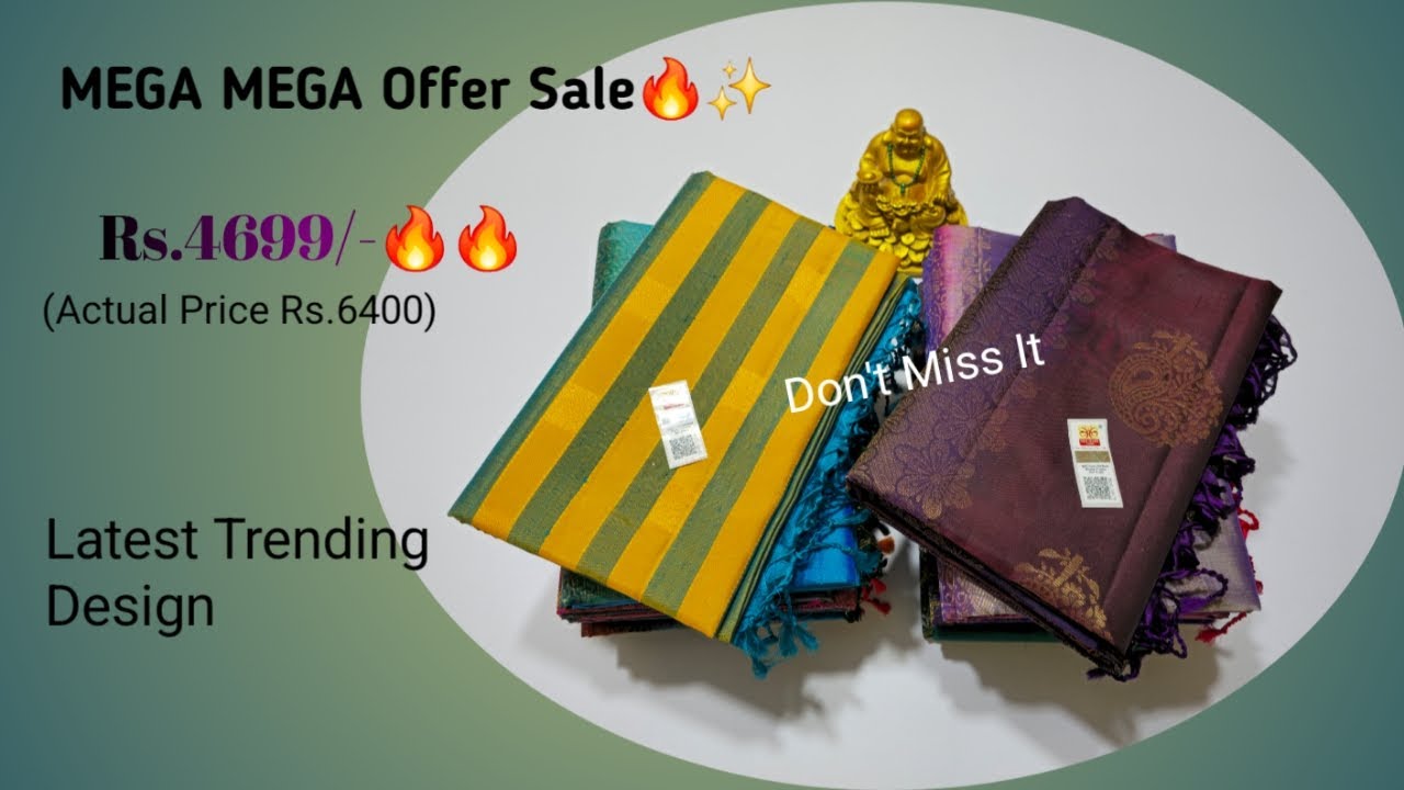 MEGA MEGA Offer Sale Rs.4699🔥 | Latest Trending Design Silk Sarees | Low Budget Silk Sarees Online