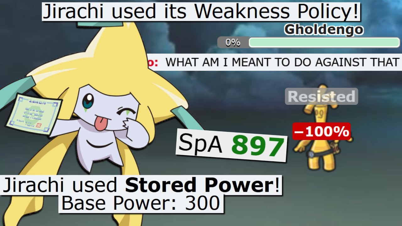 WEAKNESS POLICY STORED POWER JIRACHI IS AMAZING! POKEMON SCARLET AND VIOLET