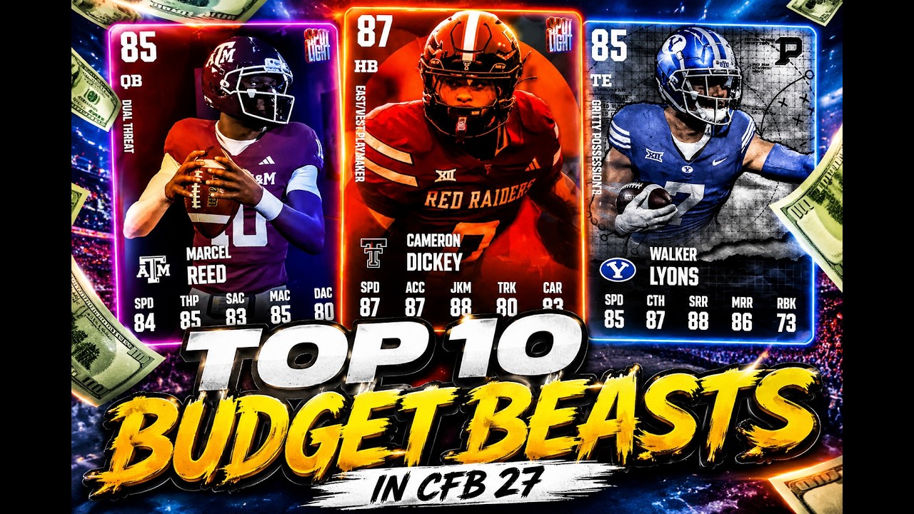 The 10 Budget Beasts You NEED on Your Team in College Footbal 27