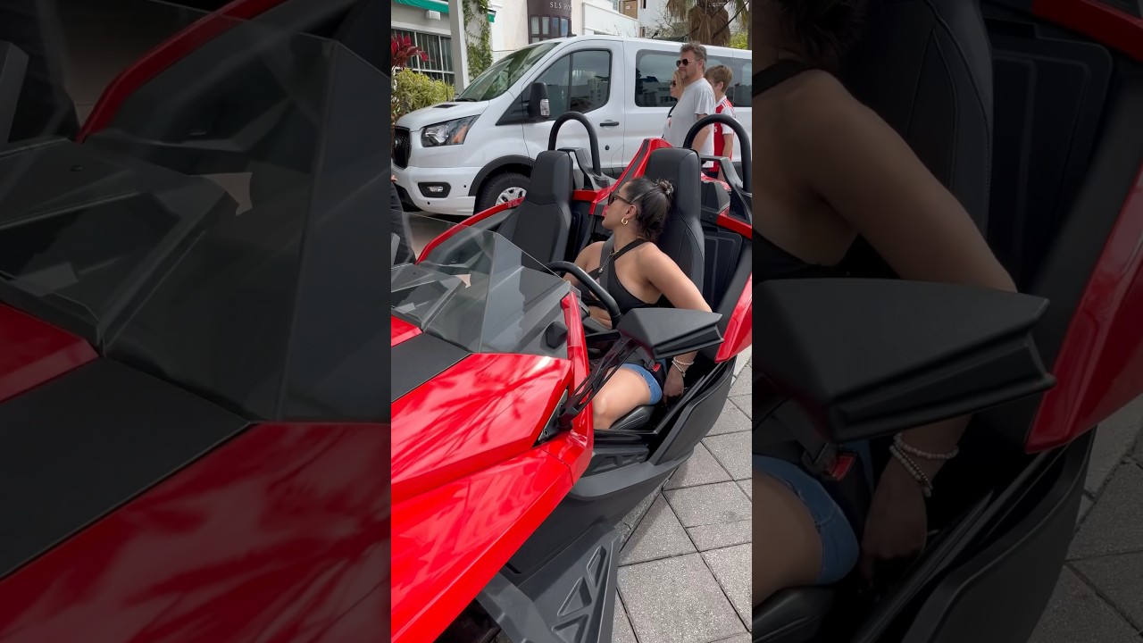 Polaris Slingshot-Open Air Roadster-3 Wheel Motorcycle #slingshot #miami #viral #viralvideo #shorts