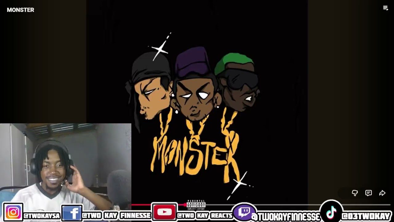 KindlyNxsh, Blxckie & Nasty C - MONSTER (Official Audio) Reaction!!!!!