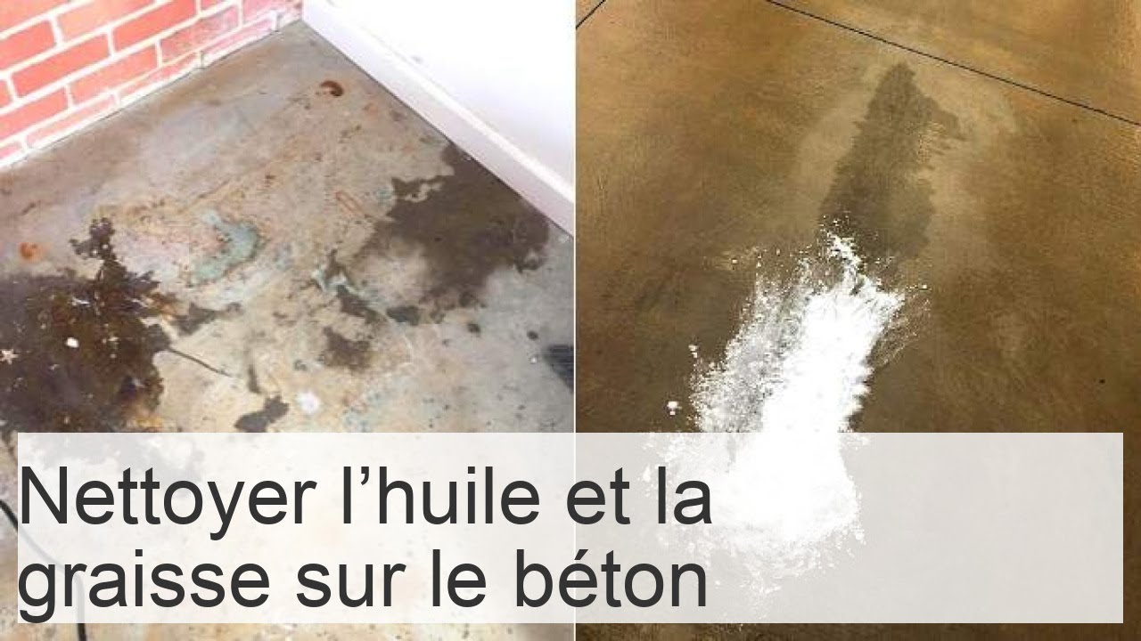 Nettoyer les tâches d'huile et de graisse sur du béton • Fiches Auto 24