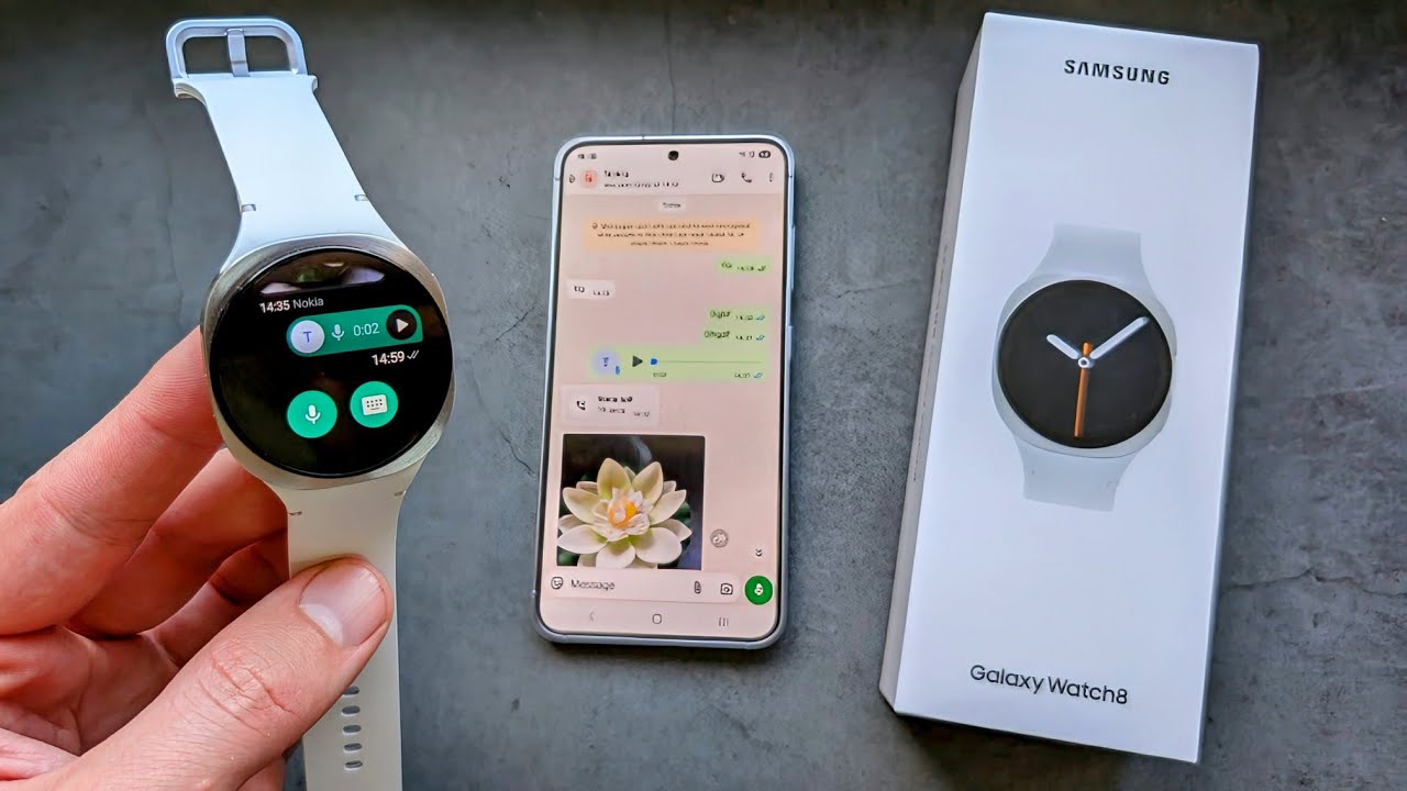 WhatsApp on Samsung Galaxy Watch 8