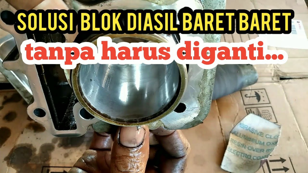 Cara Ngatasi Mesin Ngebul M3/FINO || Hilangkan Goresan Tanpa Korter Dan Ganti Blok Seher