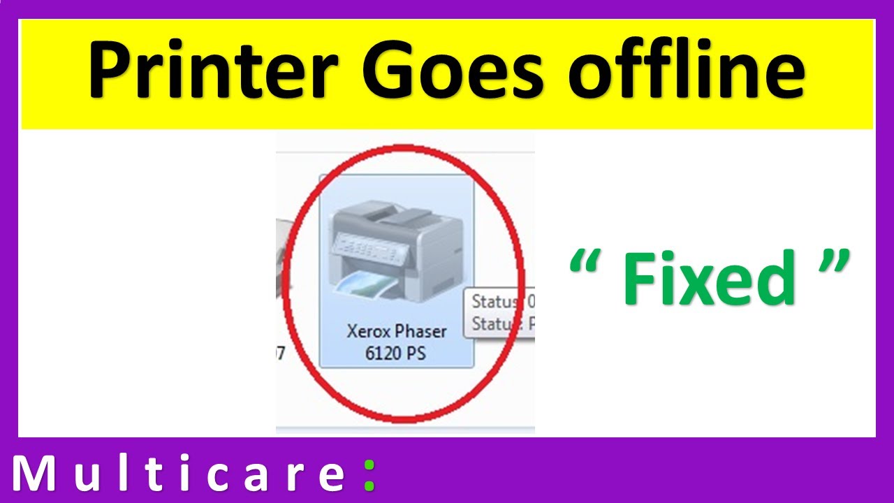 How to fix offline network printers