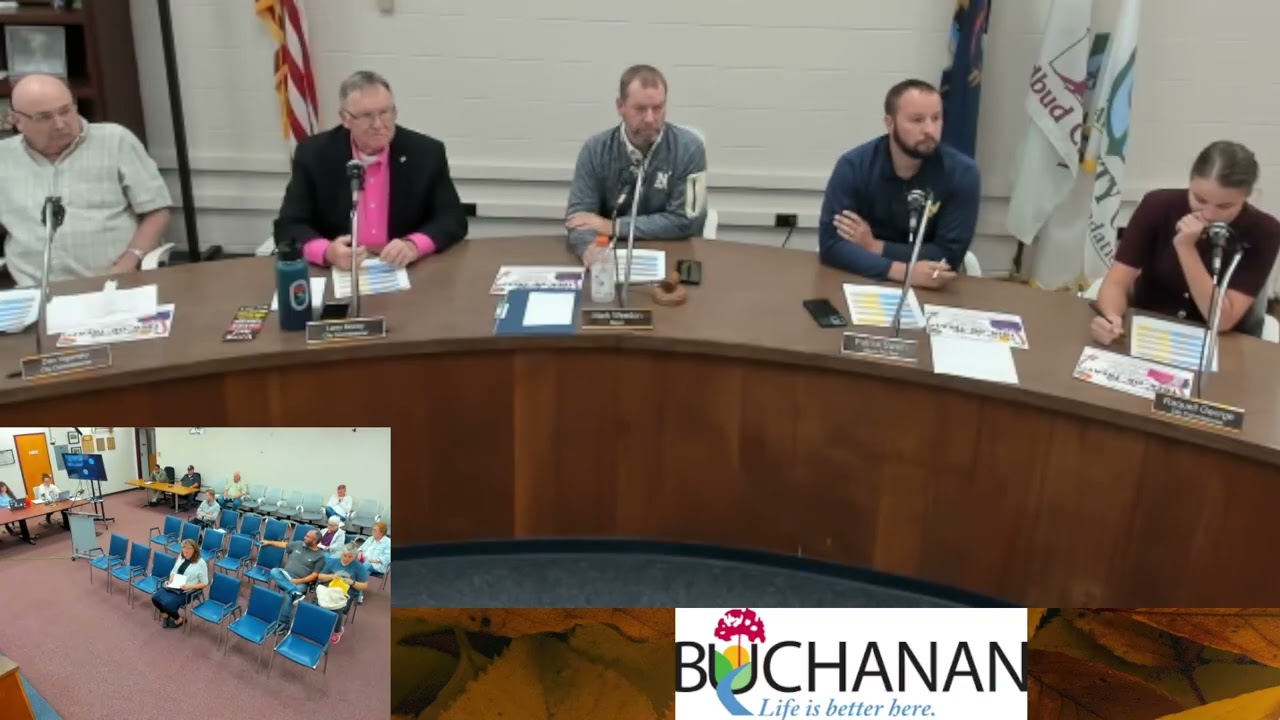 Public Hearing & Regular Meeting of the Buchanan City Commission - October 13, 2025