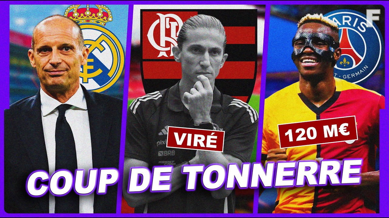 120M€ ! le PLAN du PSG pour Victor Osimhen, Allegri PROCHE du Real Madrid, Filipe Luis SACRIFIÉ