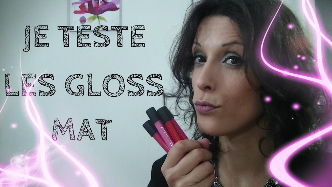 JE TESTE LES  GLOSS MAT POPFEEL DE AMAZON