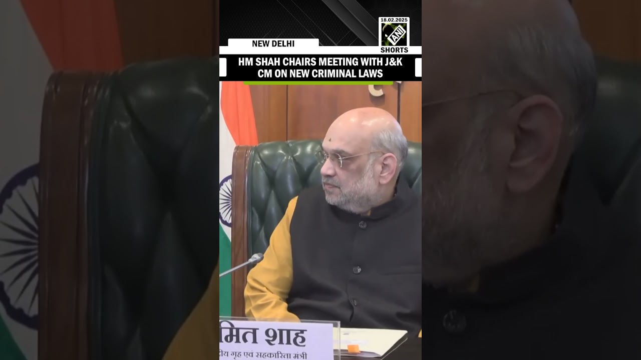 HM Amit Shah chairs meeting with J&K CM Omar Abdullah on implementation of new criminal laws in J&K