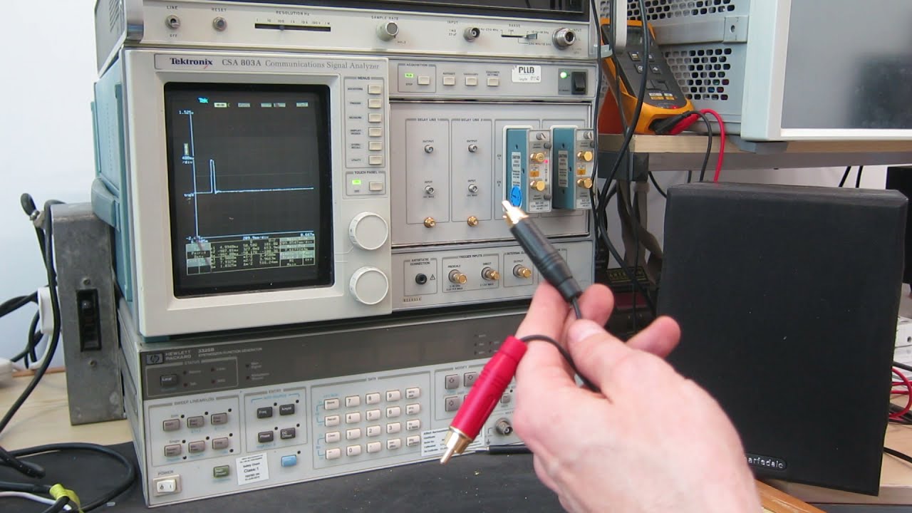 Using Tektronix CSA803A time domain reflectometer to fix my speakers