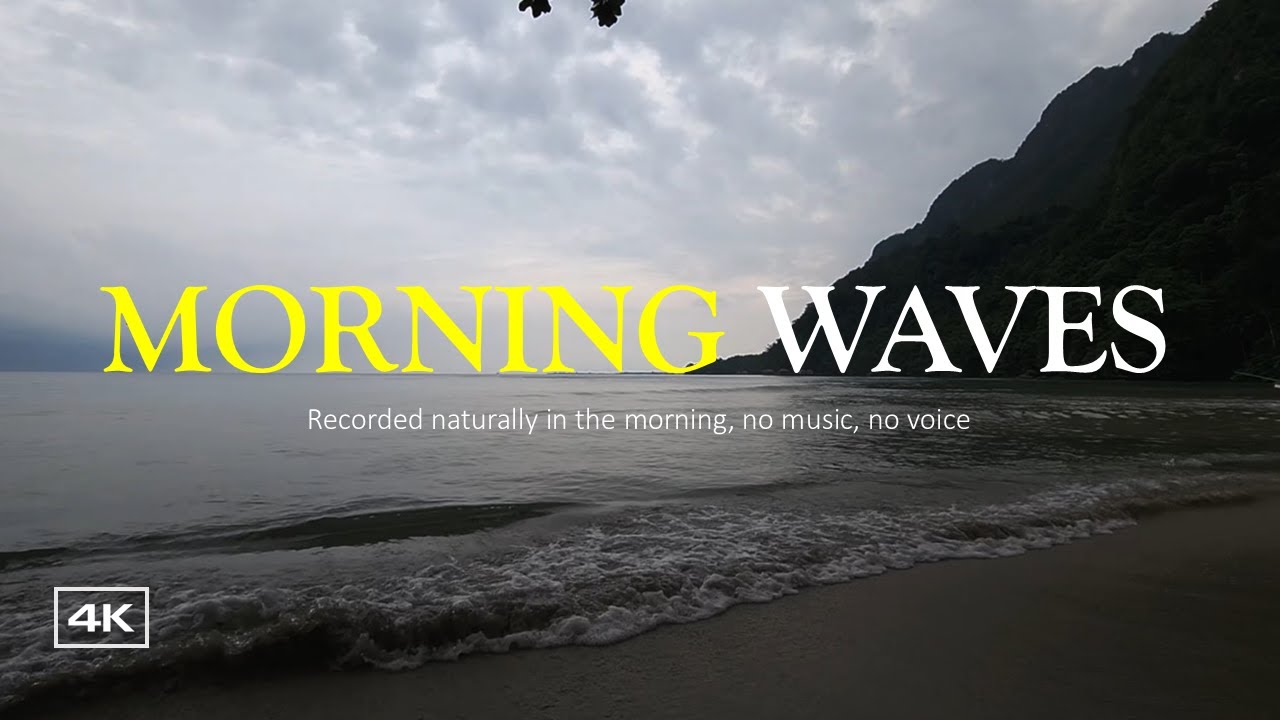 4K Morning Ocean Waves ASMR | No Music, Pure Natural Sound for Relaxing Peaceful Mornings |Ora Beach
