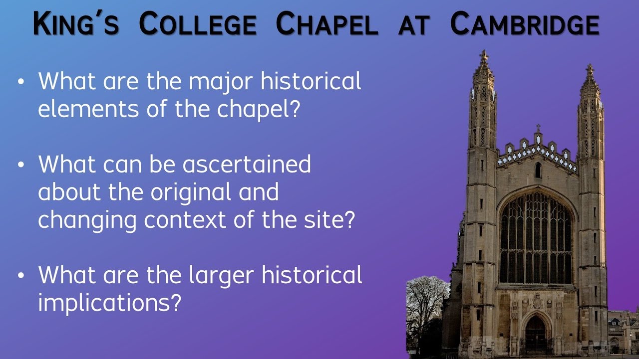 King's College Chapel at Cambridge -- Archaeology Studio 033