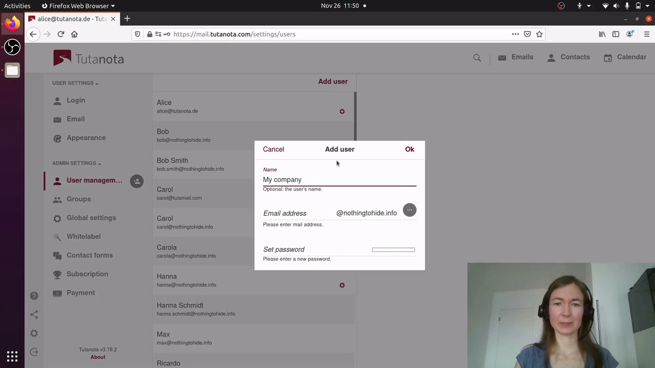 Tutanota explained: The difference between an alias and a user