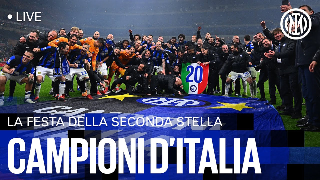 CAMPIONI D'ITALIA 🇮🇹⭐⭐ | LA FESTA DEL 20° SCUDETTO LIVE su Inter TV 🔴 📺⚫🔵