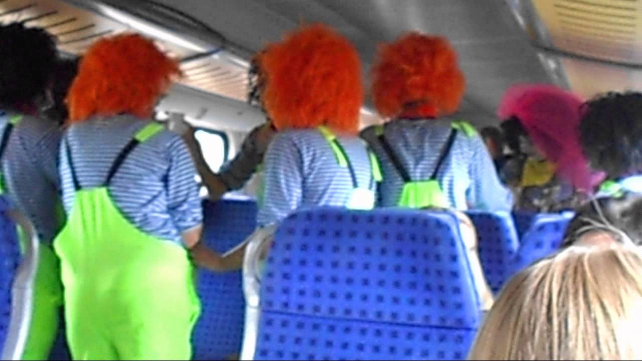 Funny german train to oktoberfest