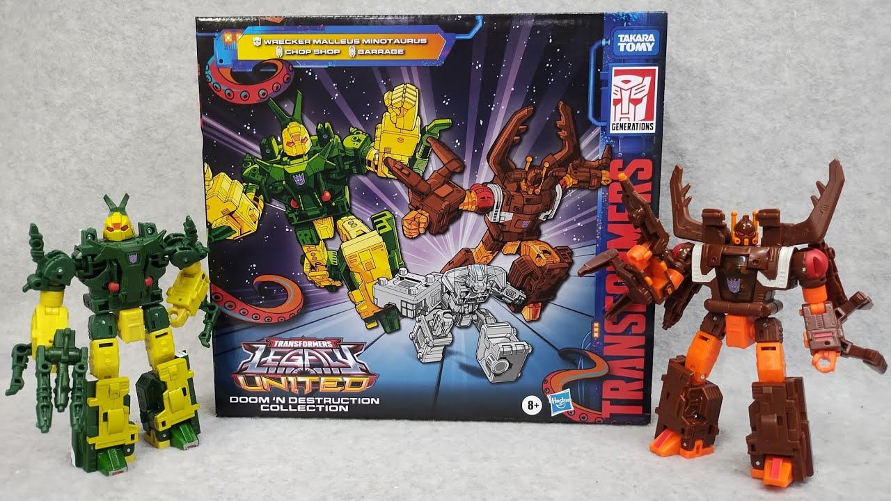 Transformers Legacy United Chop shop & Barrage  deluxe Insecticons Doom 'n Destruction exclusive set