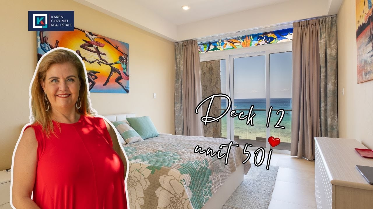 Deck 12 #501 – Oceanview Condo for Sale in Cozumel | 2 Bed, 2 Bath | South Hotel Zone