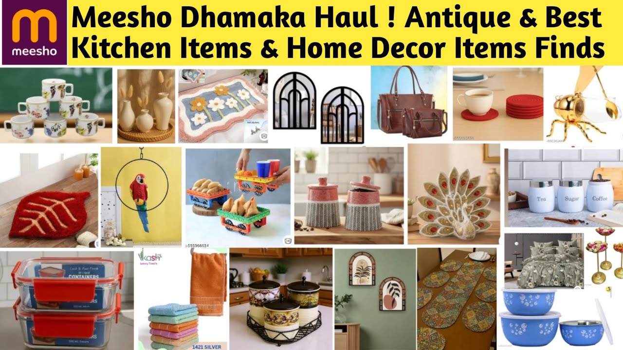Meesho Dhamaka Haul ! Antique & Best Kitchen Items & Home Decor Items Finds |Must Have #meesho #sale