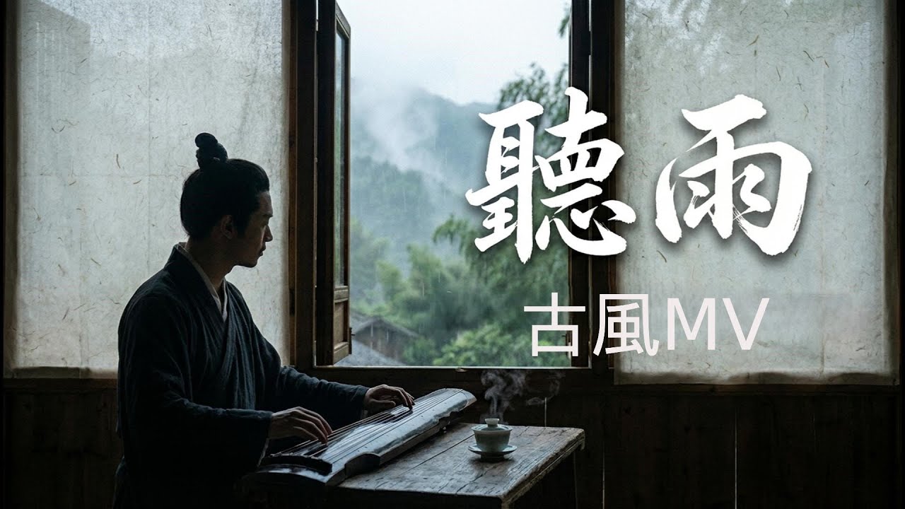 【宋風美學】聽雨 Listening to Rain | 禪意MV (改編自南宋方岳詩作) - 東方韻味