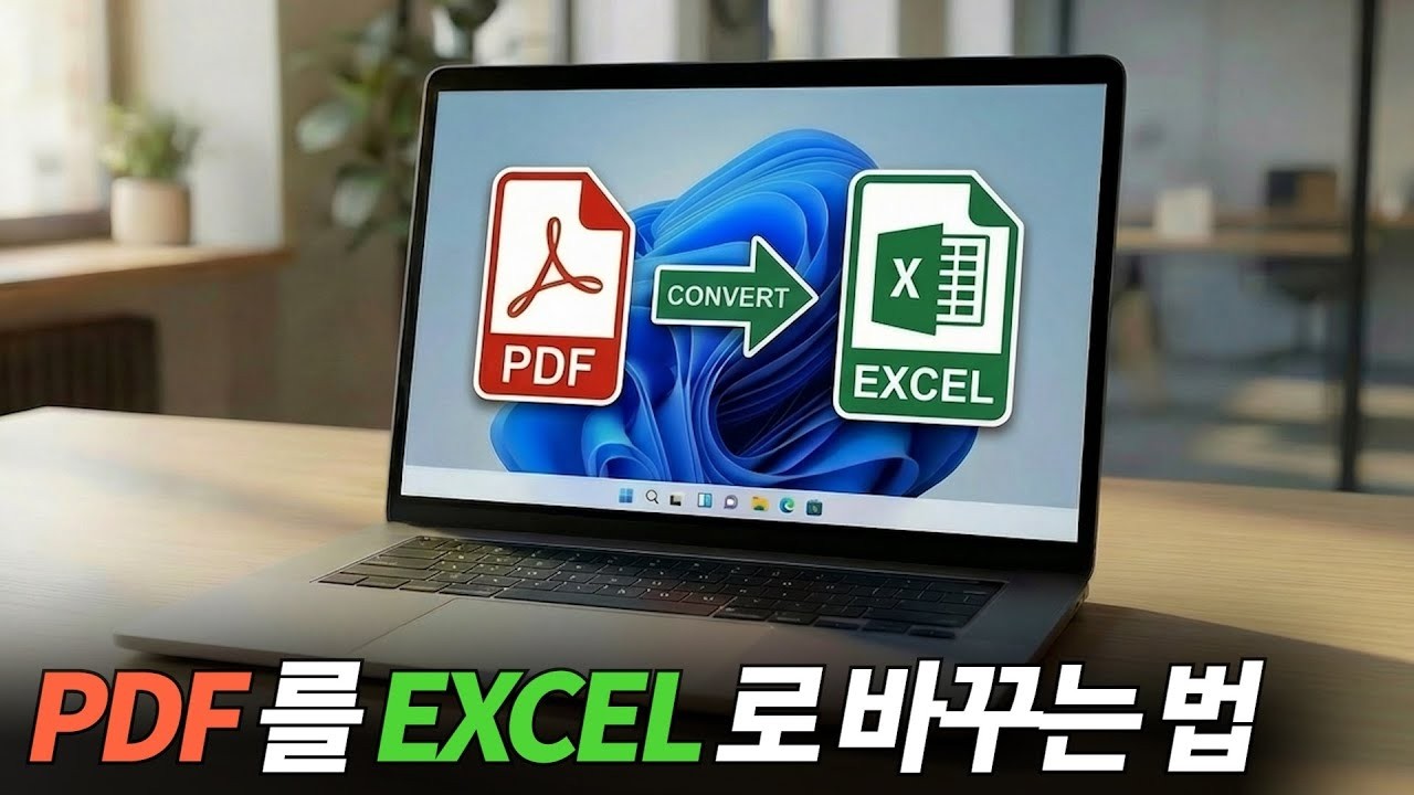 PDF 파일 엑셀로 바꾸는 법 (PDF를 EXCEL로 변환하기) #PDF엑셀변환 #PDF파일엑셀로 #PDFEXCEL