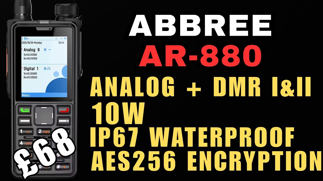 Радиостанция Abbree AR880 10W DMR — распаковка и обзор.