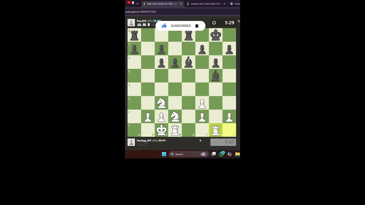 ♟️ LIVE Chess.com Blitz | Road to 1000 Rating 🔥 #shorts #chess