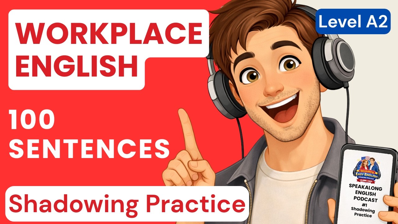 Shadowing Practice | English at Work | Workplace English Conversations | Speak English Confidently