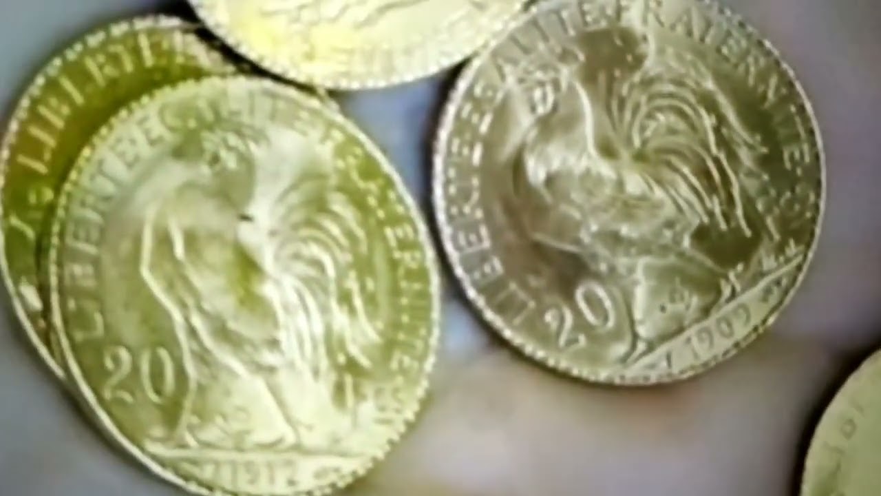 العملة الذهبية اللويزة الحرة 10 فرنك والفرق بينها وبين اللويزة 20 فرنك.