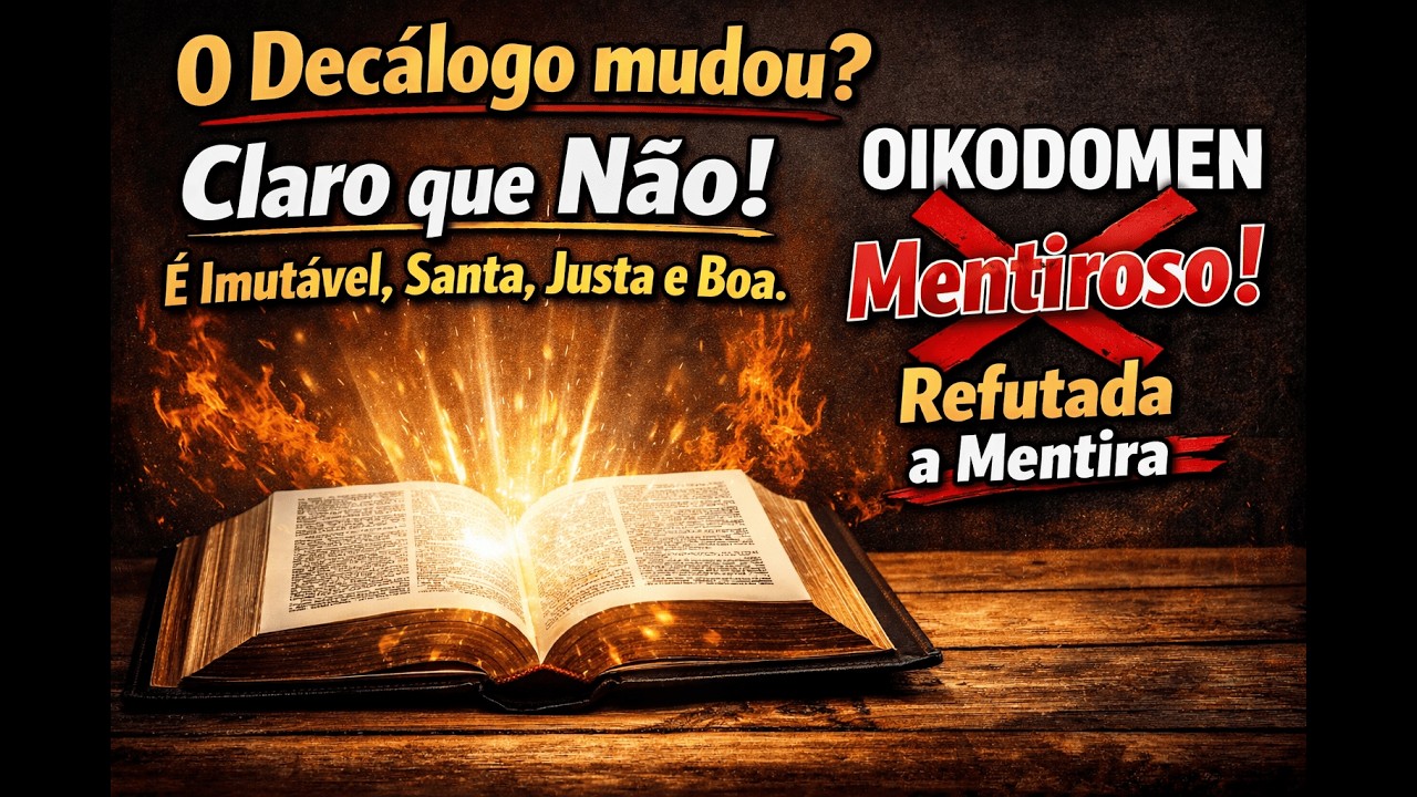 REFUTANDO A AFIRMAÇÃO DE QUE  O DECÁLOGO É MUTÁVEL    RESPOSTA AO CANAL OIKODOMEN (RESPOSTA 2)