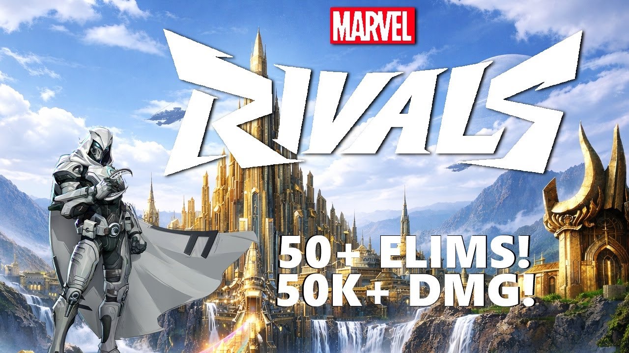 Farming this Aggressive Team with MOONNIGHT! (50+ Elims, 50k+ DMG!) #marvelrivals #ranked #gaming